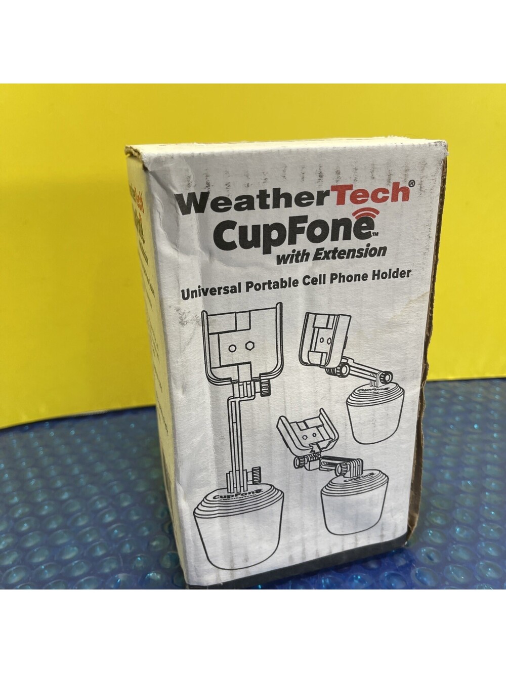 WeatherTech CupFone Universal Cell Phone Holder With Extension - Black Sealed
